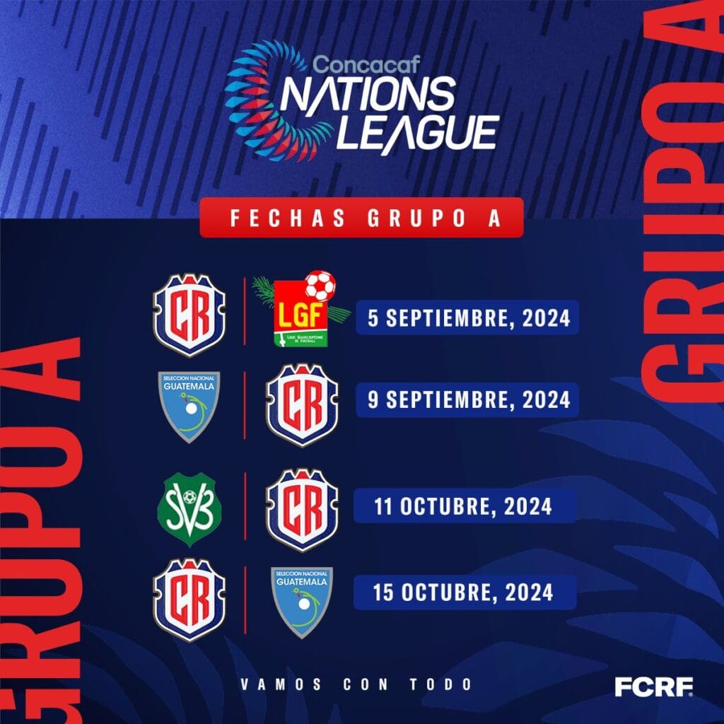 Concacaf anuncia los horarios