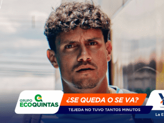 Close-up portrait of a man with curly dark hair on a promotional banner with blue and orange shapes and sponsor logos in the corners.