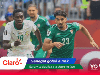 Two male soccer players sprint during a match: one in a white kit (number 18) and one in a green kit (number 23), with sponsor graphics at the bottom edge of the image.