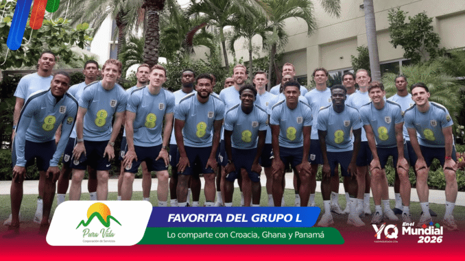 Group photo of soccer players in light-blue uniforms posing outdoors among palm trees.
