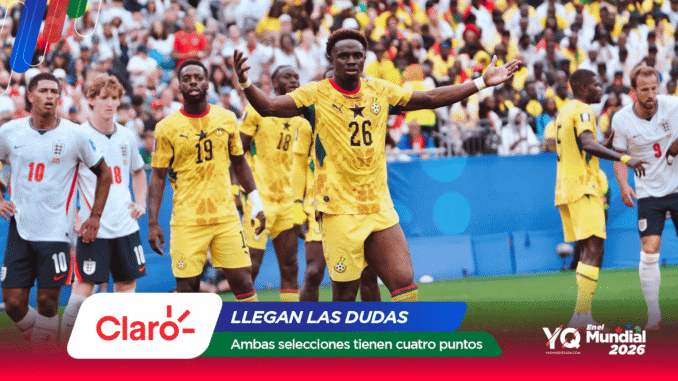 Soccer players on a field celebrate, wearing yellow and white uniforms with a packed stadium in the background and Claro branding overlayed in the foreground.
