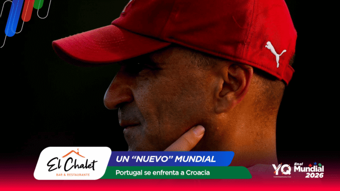 Close-up profile of a man wearing a red cap with a white Puma logo against a dark background with colorful shapes in the corner.